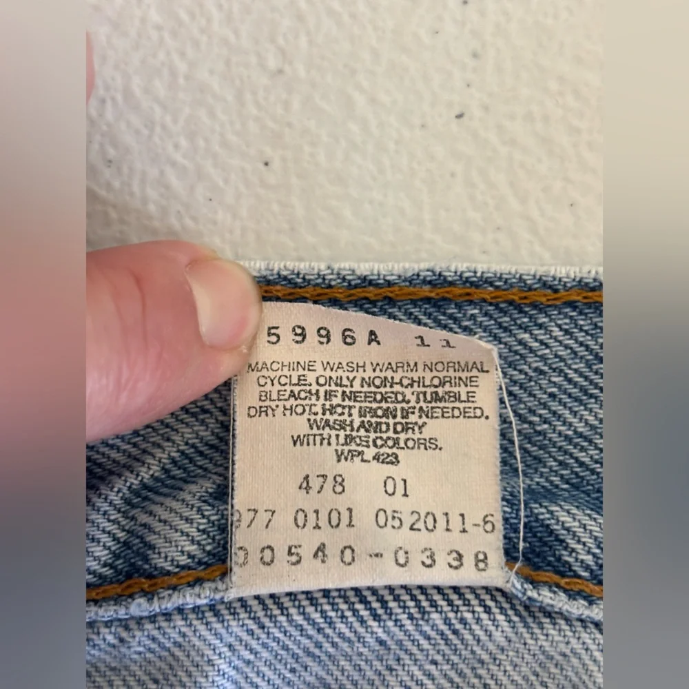 VINTAGE LEVI'S 540 Brown Tag Blue Jean‎ Denim Distressed Relaxed Straight Y2K 38